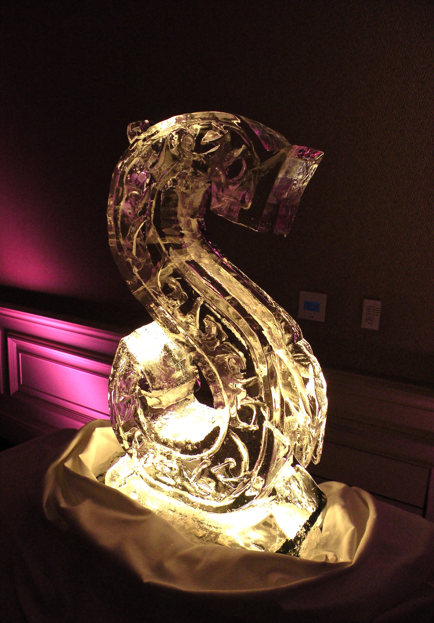 Dragon Ice Sculpture Luge Chicago Restaurant Event